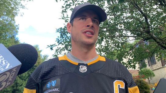 Crosby optimistic about season: 'We can be a good hockey team' taken in West View, Pa. (Penguins)